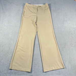 Sutton Studio Women’s Elegant Beige Flat Front Dress Pants, size 8
